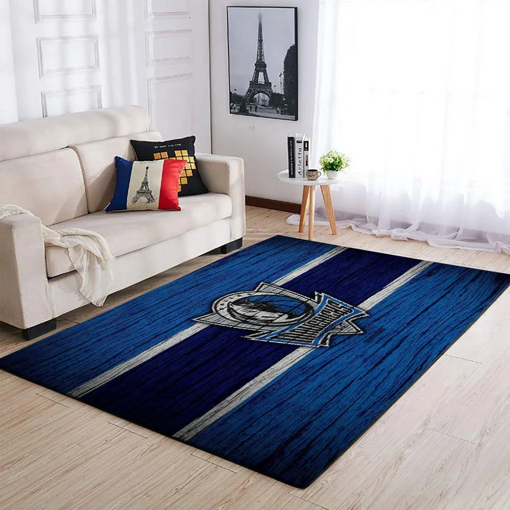and Dark Vintage Area Rug Perfect for Living Room Decor Blue and Dark Blue