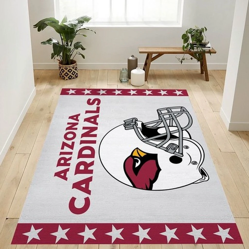 Arizona Cardinals Rug - Area Decorative Floor Mat Red