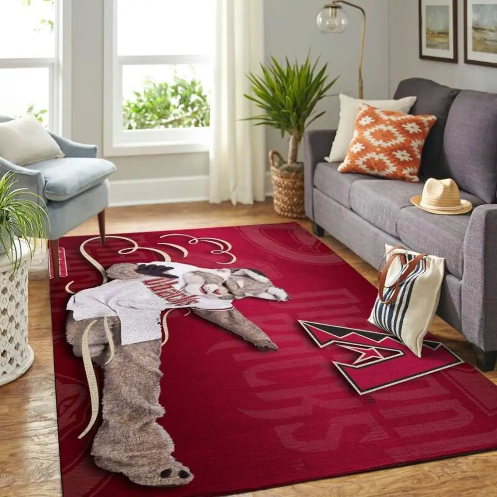 Arizona Wildcats Rug - Mascot Area Perfect for Home Decor Red and White