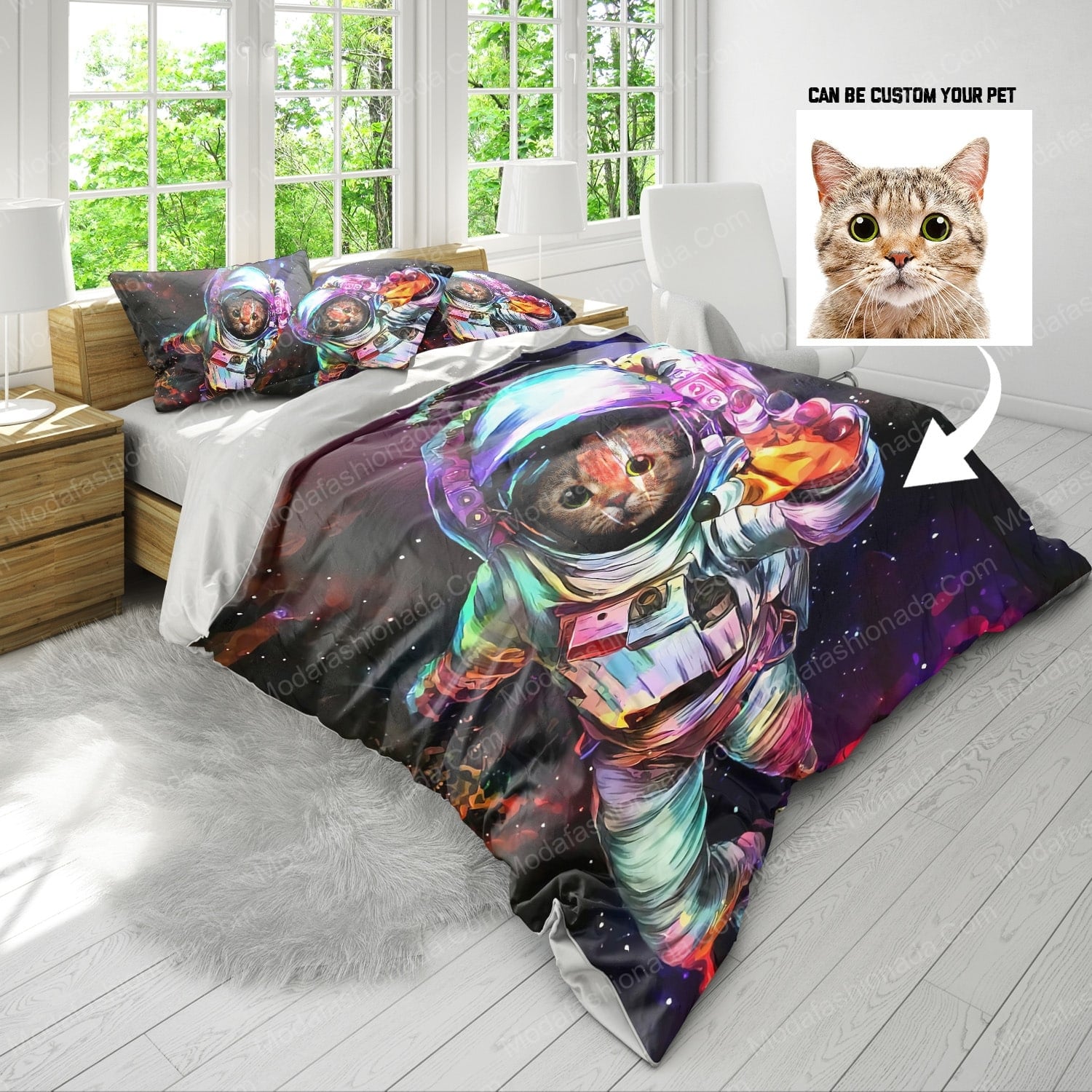 Astronaut Cat Bedding Sets
