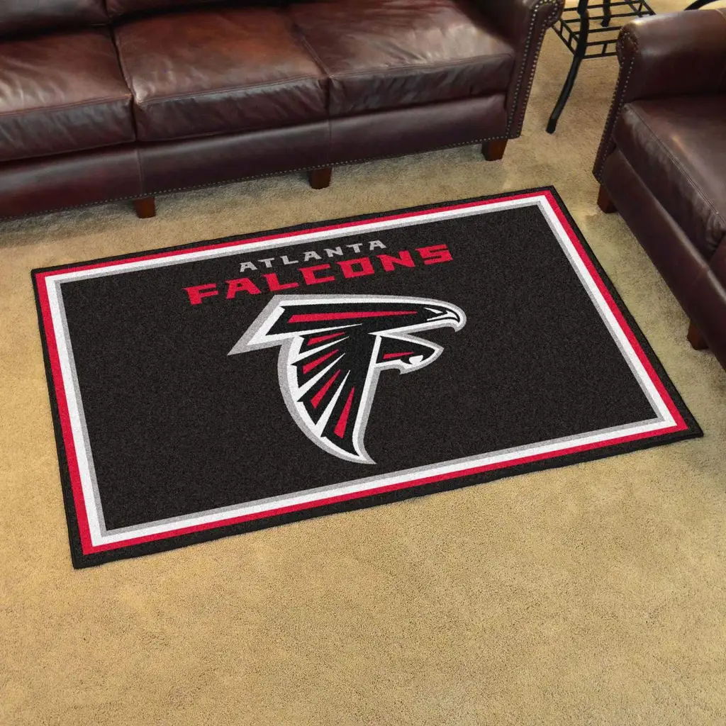 Atlanta Falcons Rug - Living Room for Fans Black and Red
