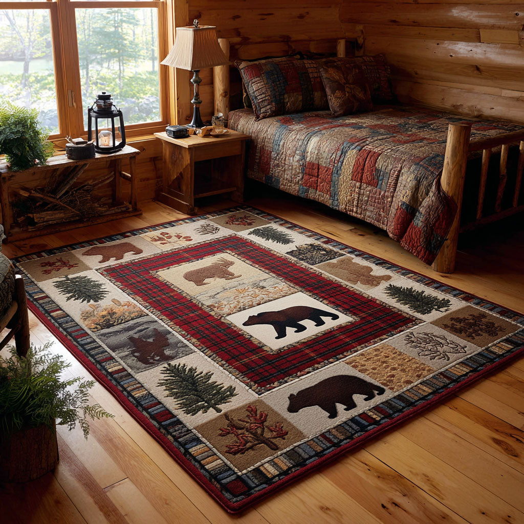 Bear Creek Crossing Faith Area Rug - Non-Slip Washable 3D Print Rug for Living Room & BedroomTVC2108357
