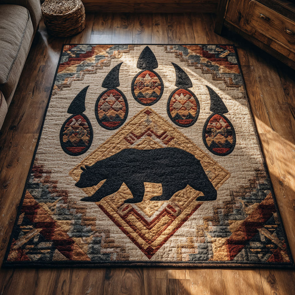Bear Guardian Area Rug - Non-Slip Washable 3D Print Rug for Living Room & BedroomTVC2108357