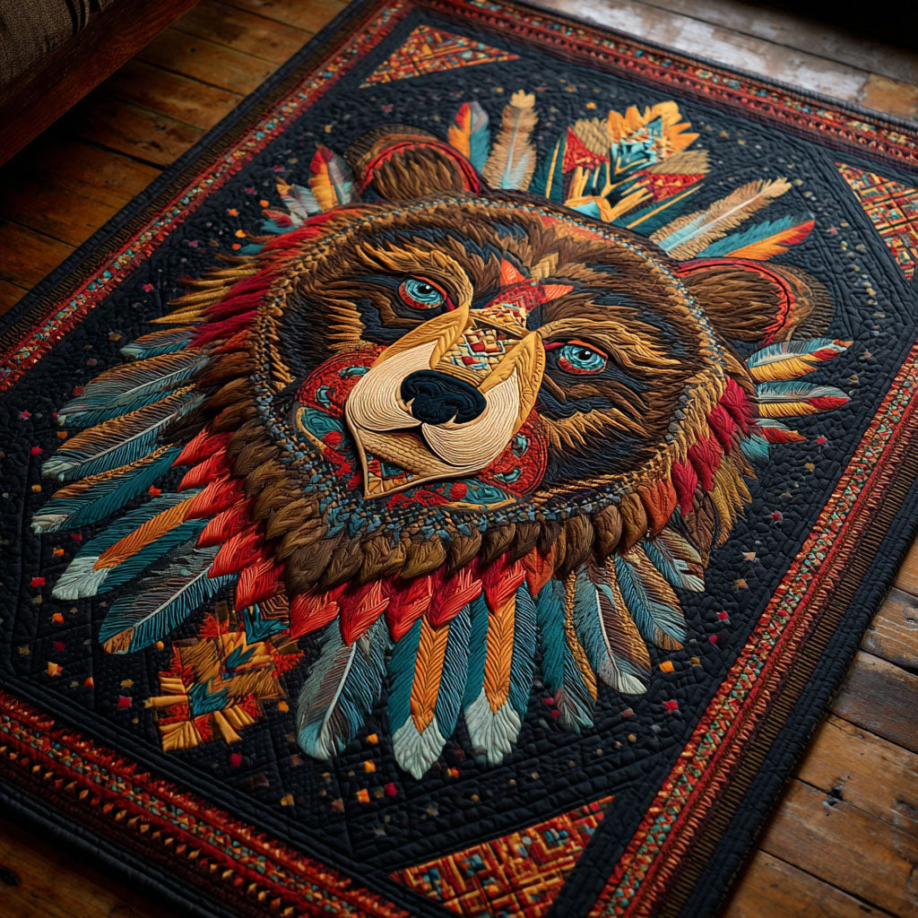 Bear Power Area Rug - Non-Slip Washable 3D Print Rug for Living Room & BedroomTVC2108356