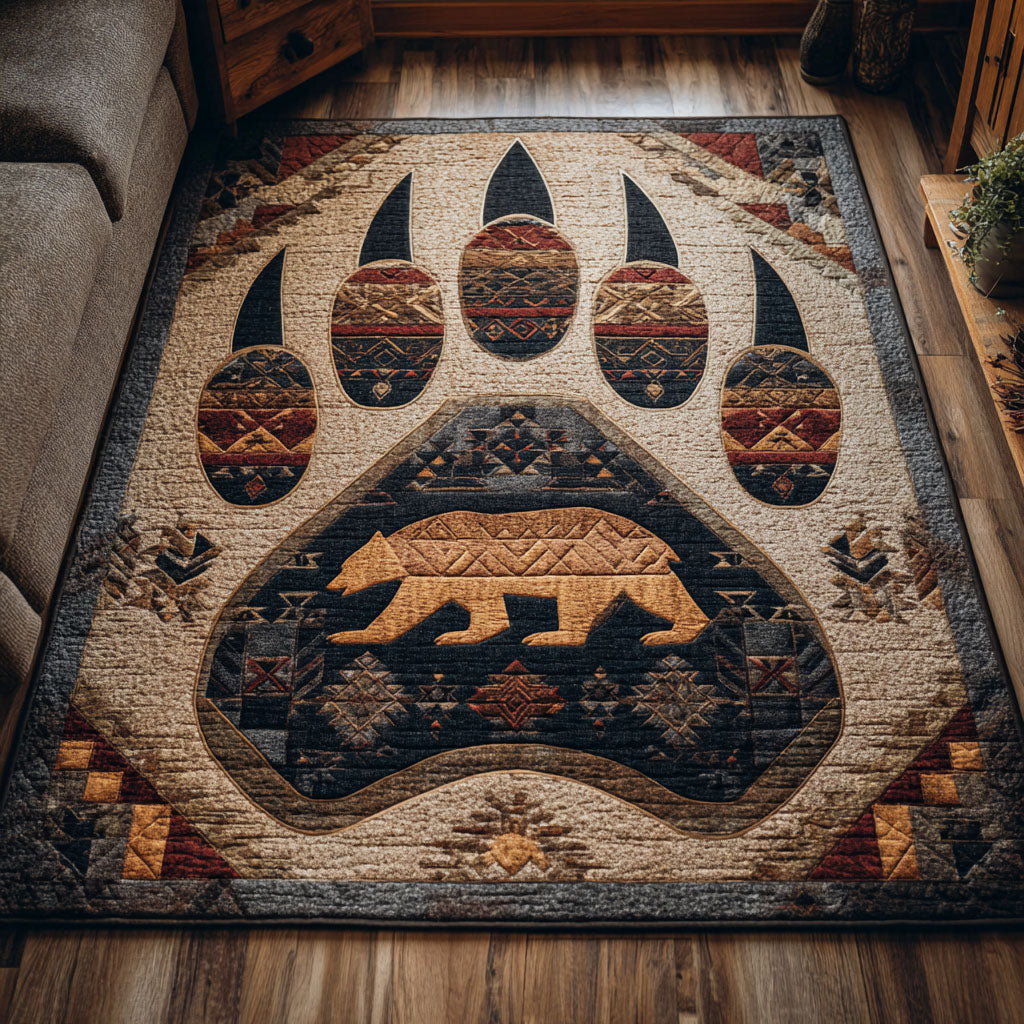 Bear Spirit Area Rug - Non-Slip Washable 3D Print Rug for Living Room & BedroomTVC2108217