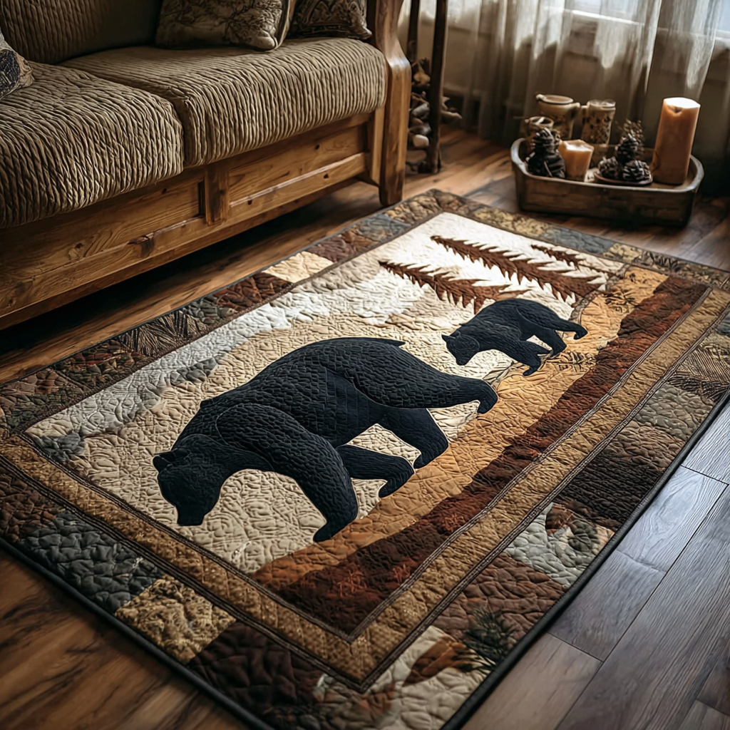 Bear Spirit Area Rug - Non-Slip Washable 3D Print Rug for Living Room & BedroomTVC2108218