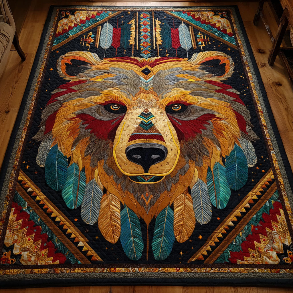 Bear Symbol Area Rug - Non-Slip Washable 3D Print Rug for Living Room & BedroomTVC2108355