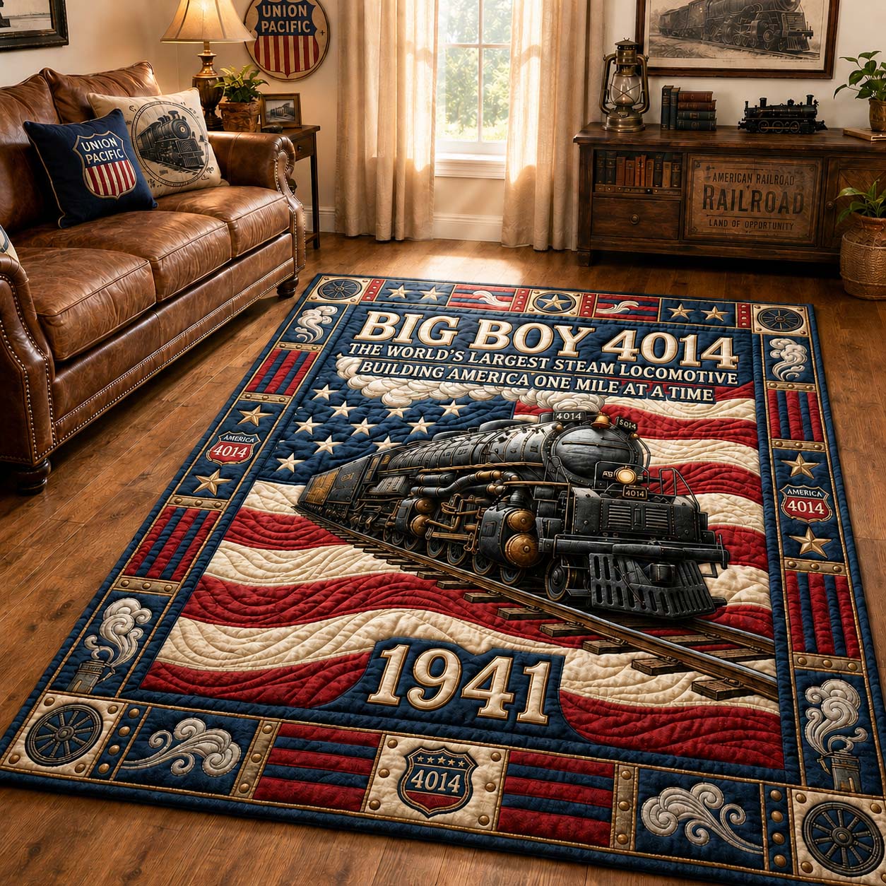 Big Boy Heritage Area Rug - Non-Slip Washable 3D Print Rug for Living Room & BedroomTVC2108430