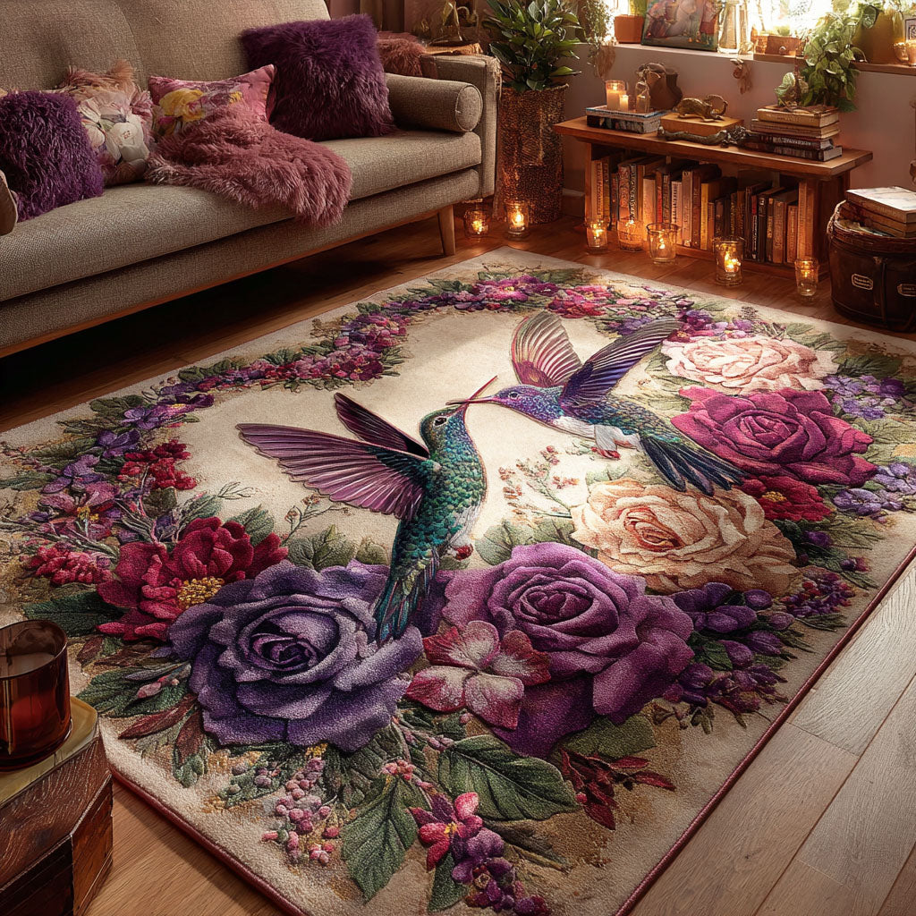 Bloom Hover Area Rug - Non-Slip Washable 3D Print Rug for Living Room & BedroomTVC2108354