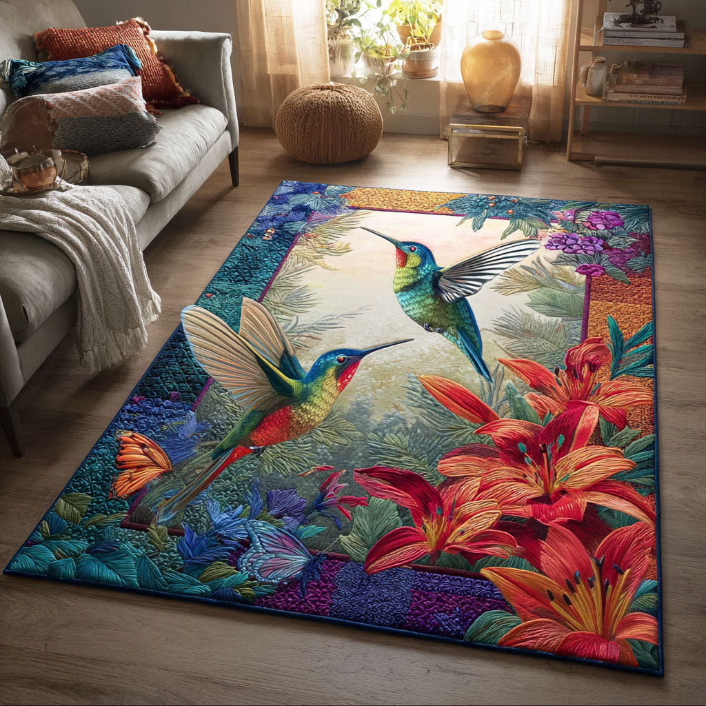 Blossom Flight Area Rug - Non-Slip Washable 3D Print Rug for Living Room & BedroomTVC2108353