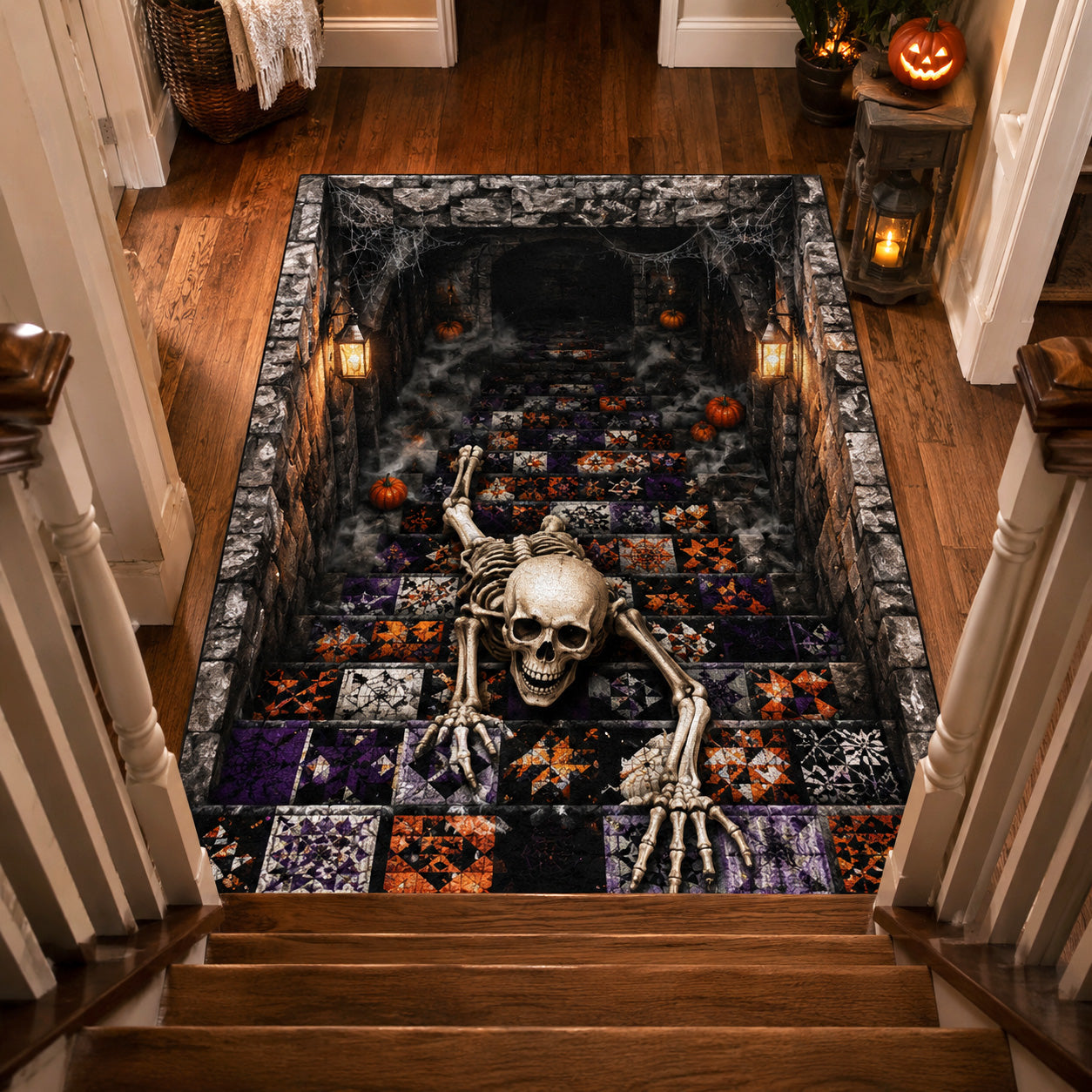 Bone Pit Area Rug - Non-Slip Washable 3D Print Rug for Living Room & BedroomTVC2108352