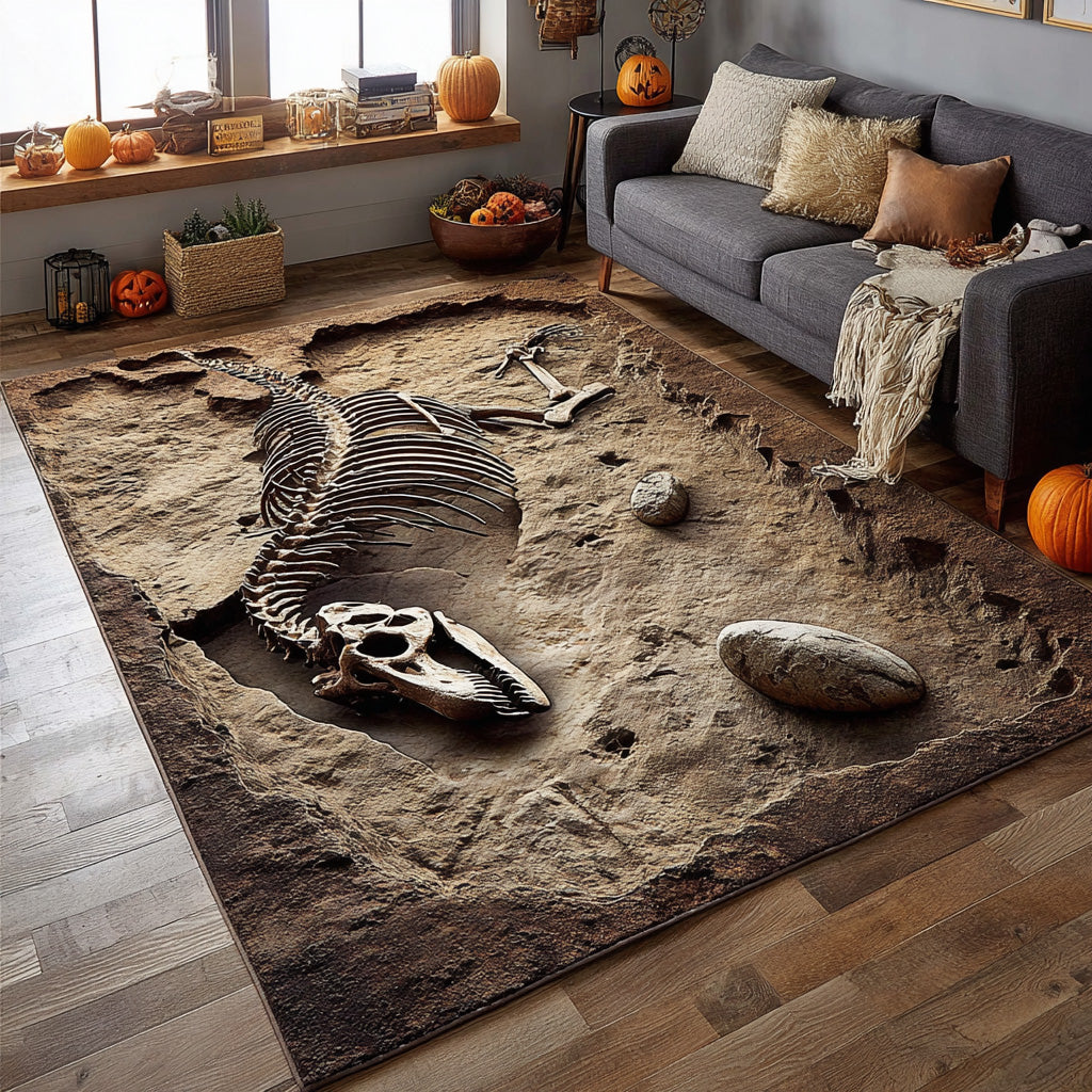 Bones Abyss Area Rug - Non-Slip Washable 3D Print Rug for Living Room & BedroomTVC2108352