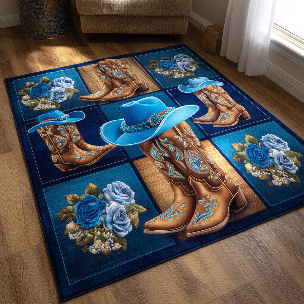 Boot Legacy Area Rug - Non-Slip Washable 3D Print Rug for Living Room & BedroomTVC2108352