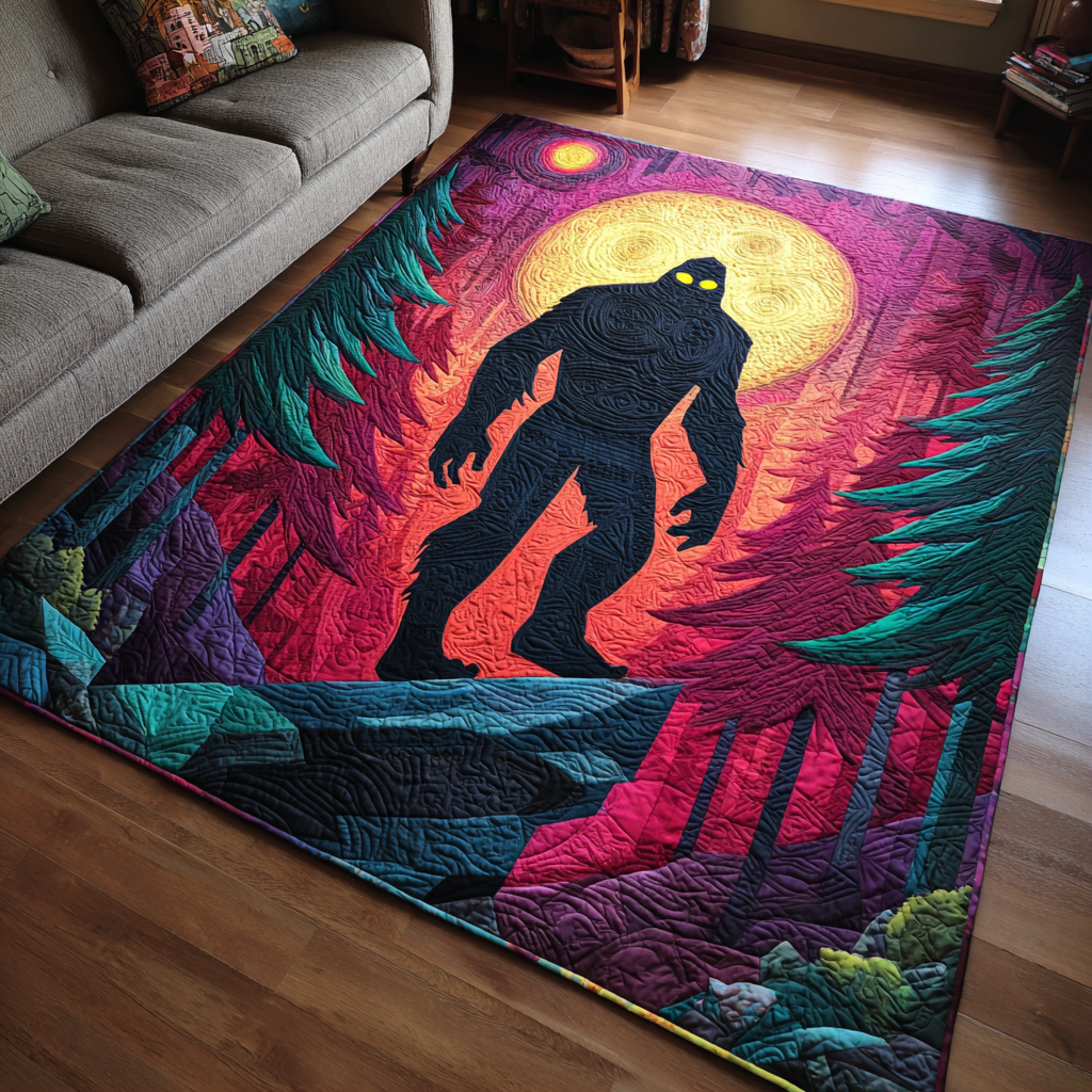 Brave Bigfoot Area Rug - Non-Slip Washable 3D Print Rug for Living Room & BedroomTVC2108217