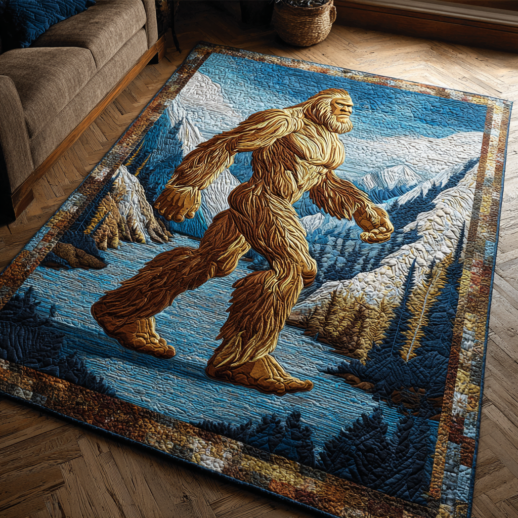 Brave Bigfoot Area Rug - Non-Slip Washable 3D Print Rug for Living Room & BedroomTVC2108352