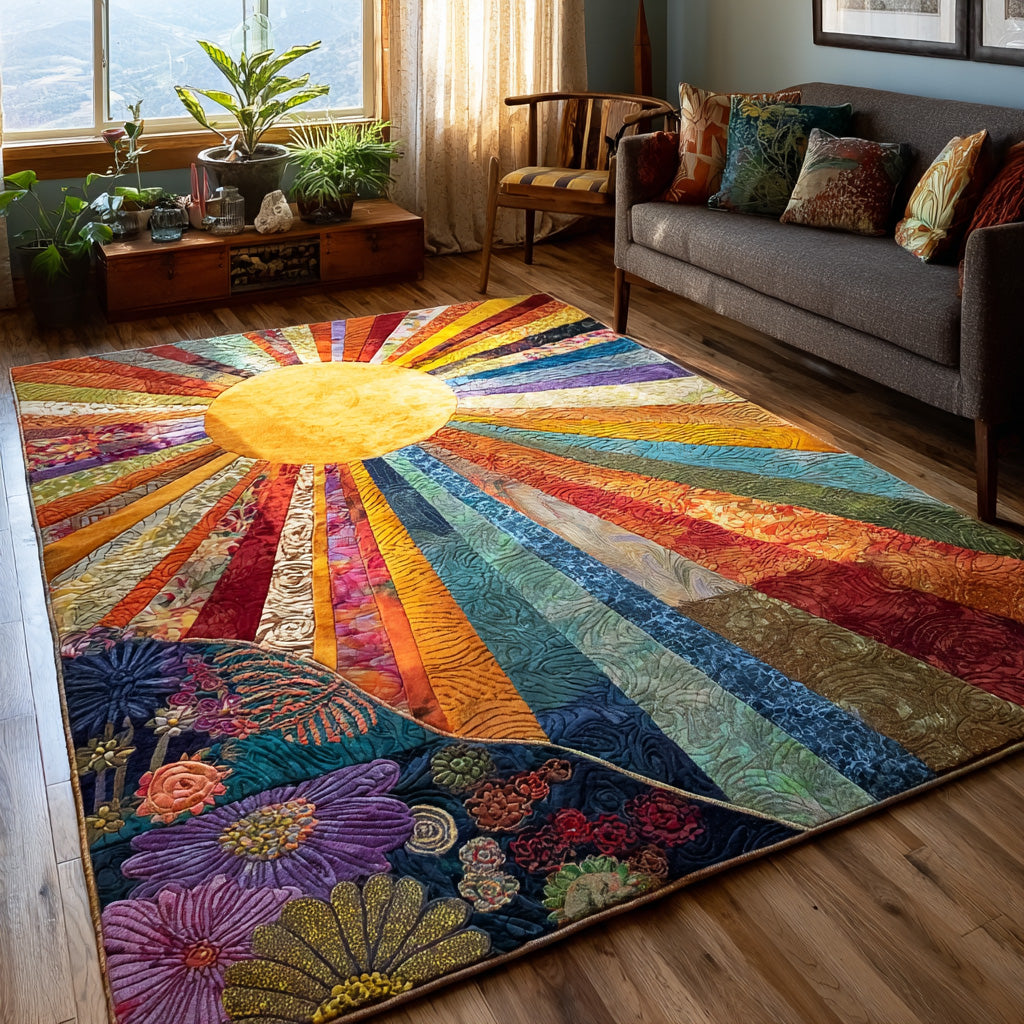 Bright Harmony Area Rug - Non-Slip Washable 3D Print Rug for Living Room & BedroomTVC2108352