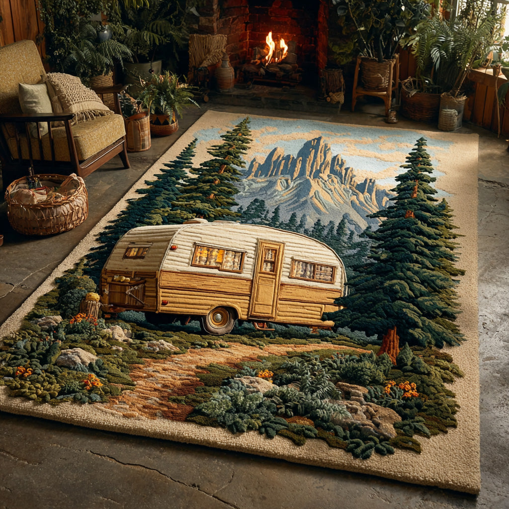 Camp Haven Area Rug - Non-Slip Washable 3D Print Rug for Living Room & BedroomTVC2108350