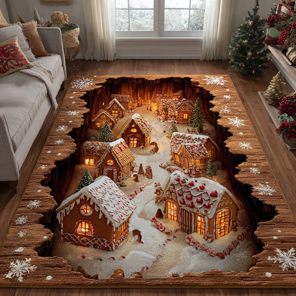 Candlewood Hollow Area Rug - Non-Slip Washable 3D Print Rug for Living Room & BedroomTVC2108350