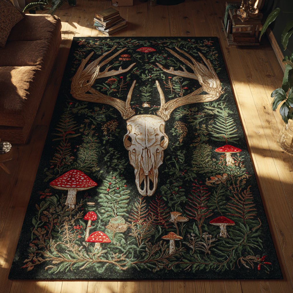 Canyon Longhorn Dusk Area Rug - Non-Slip Washable 3D Print Rug for Living Room & BedroomTVC2108349