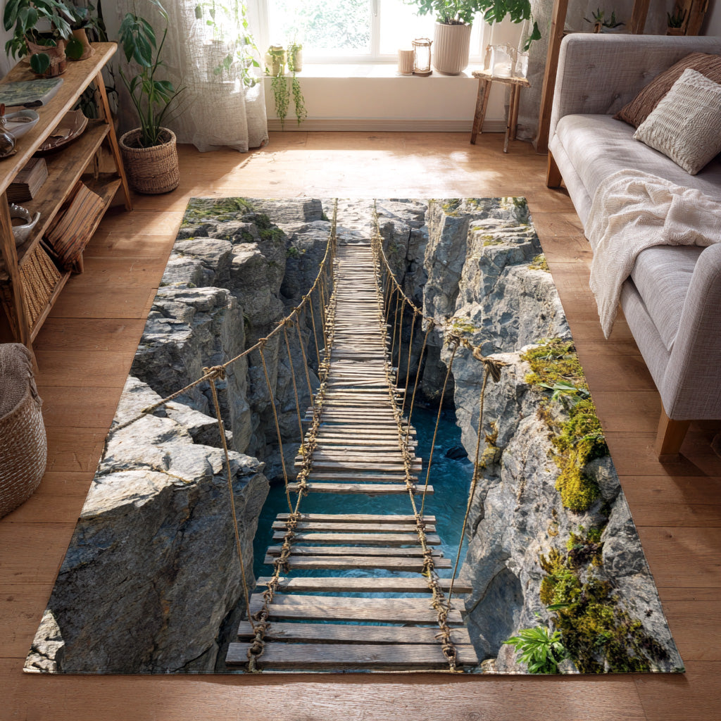 Canyon Passage Area Rug - Non-Slip Washable 3D Print Rug for Living Room & BedroomTVC2108349