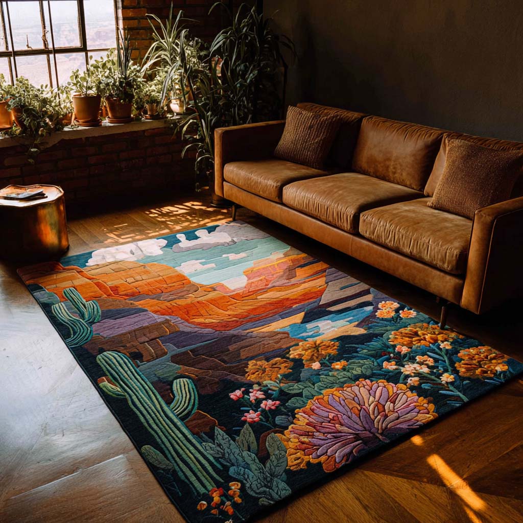 Canyon View Area Rug - Non-Slip Washable 3D Print Rug for Living Room & BedroomTVC2108349