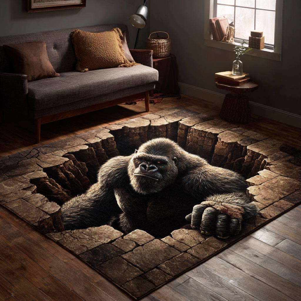 Canyon Watcher Area Rug - Non-Slip Washable 3D Print Rug for Living Room & BedroomTVC2108349