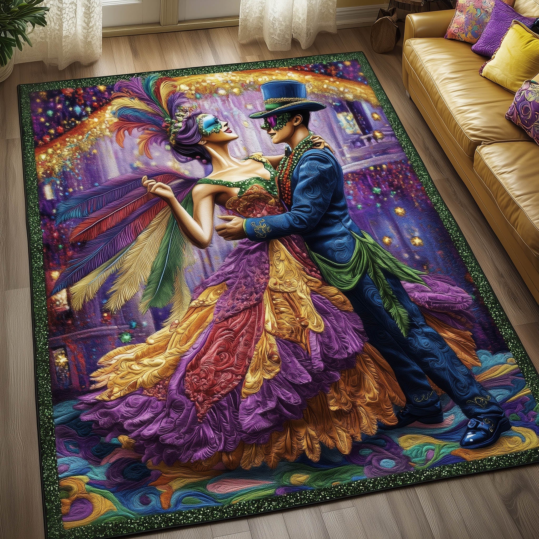 Carnival Spirit Area Rug - Non-Slip Washable 3D Print Rug for Living Room & BedroomTVC2108238