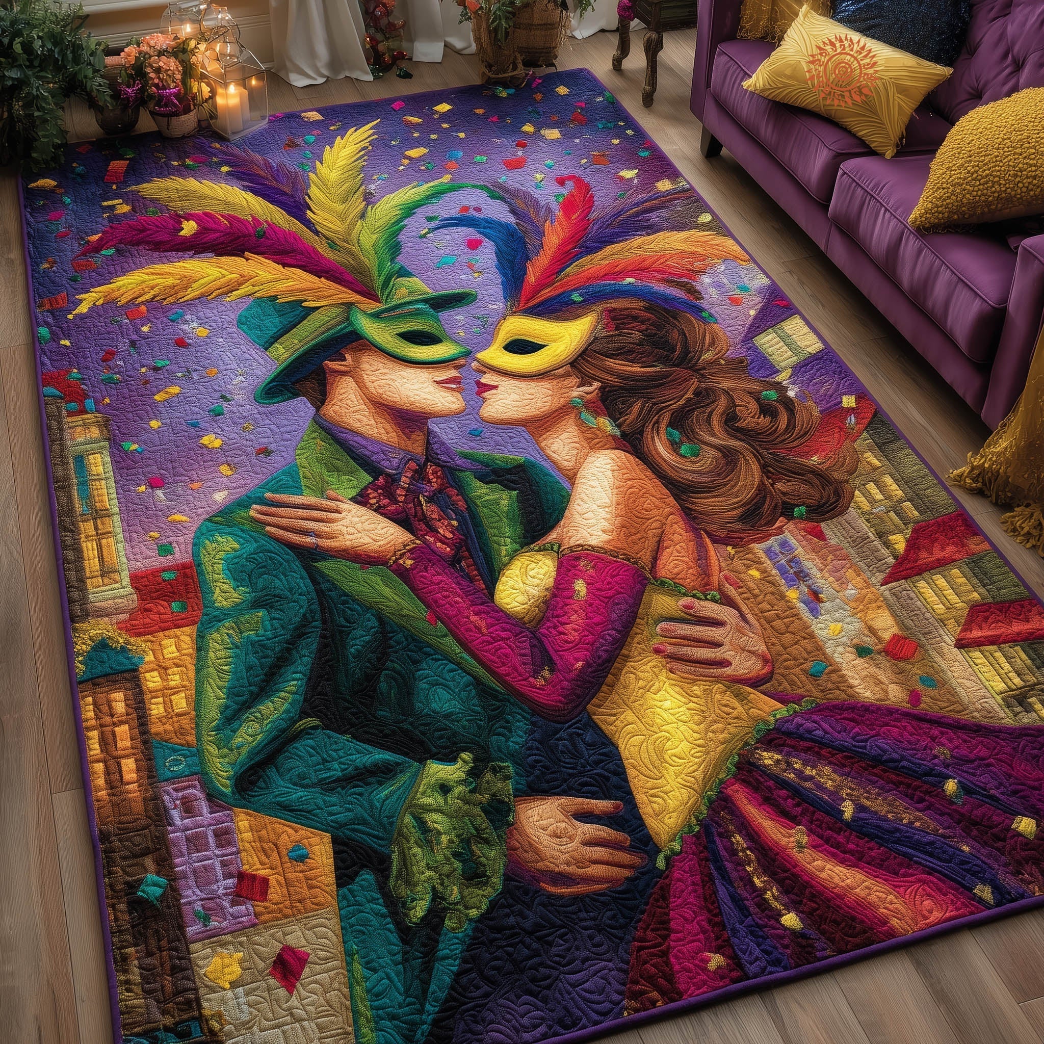 Carnival Spirit Area Rug - Non-Slip Washable 3D Print Rug for Living Room & BedroomTVC2108424