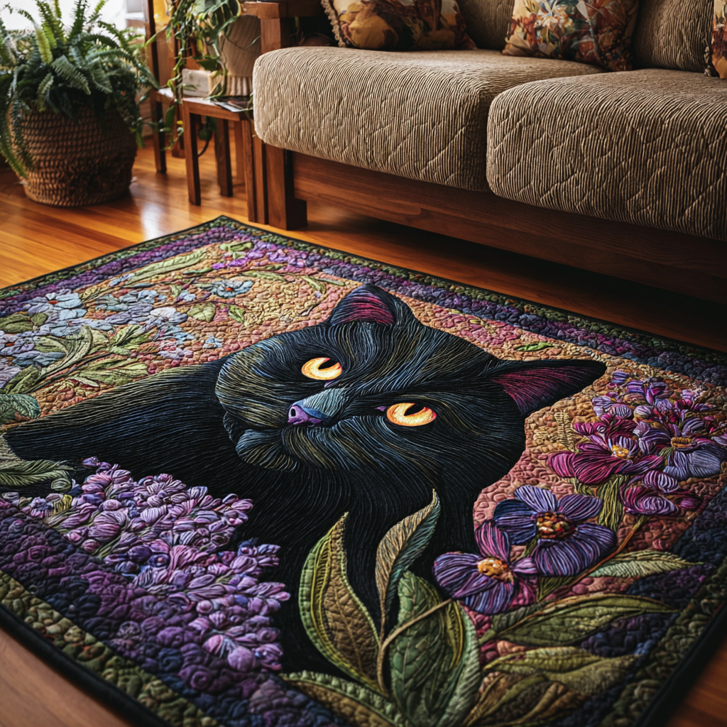 Cat Gaze Area Rug - Non-Slip Washable 3D Print Rug for Living Room & BedroomTVC2108348