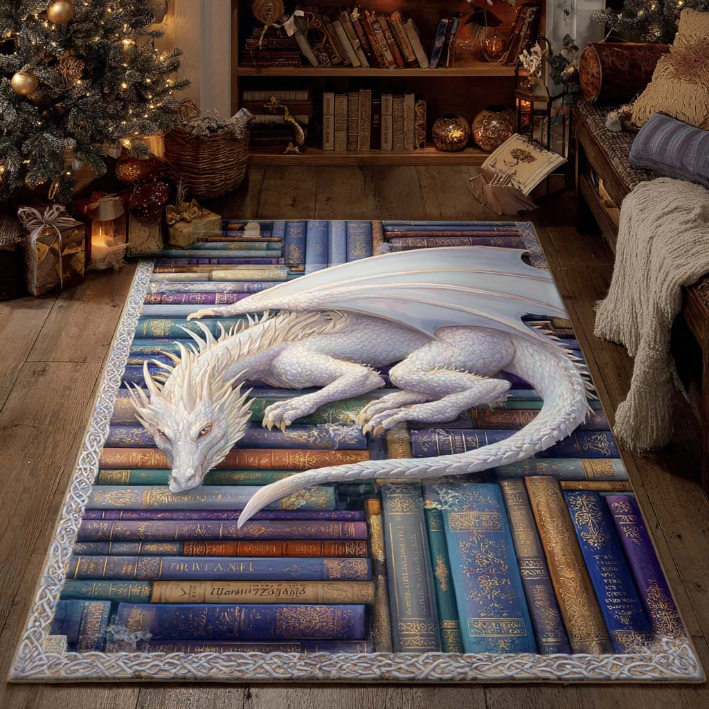 Celestial Pearl Dragon Area Rug - Non-Slip Washable 3D Print Rug for Living Room & BedroomTVC2108348
