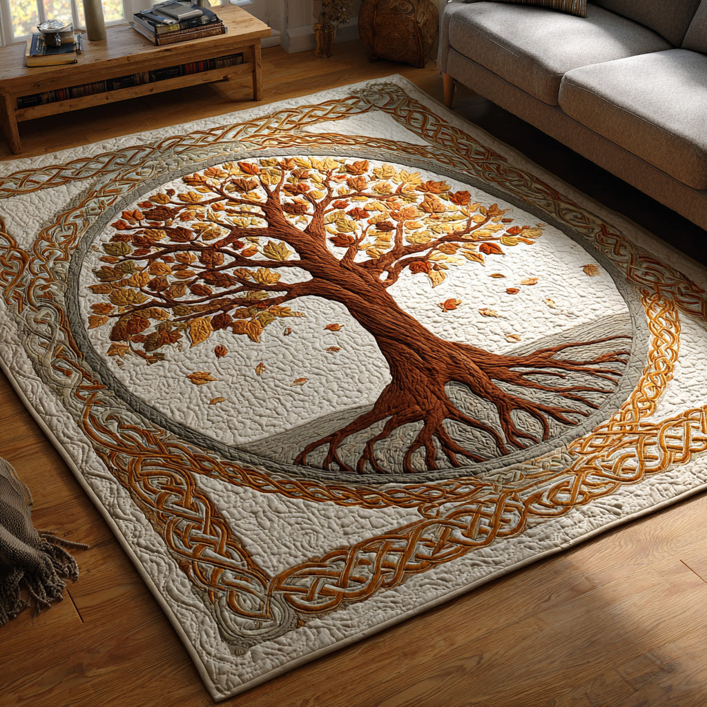 Celtic Canopy Area Rug - Non-Slip Washable 3D Print Rug for Living Room & BedroomTVC2108348