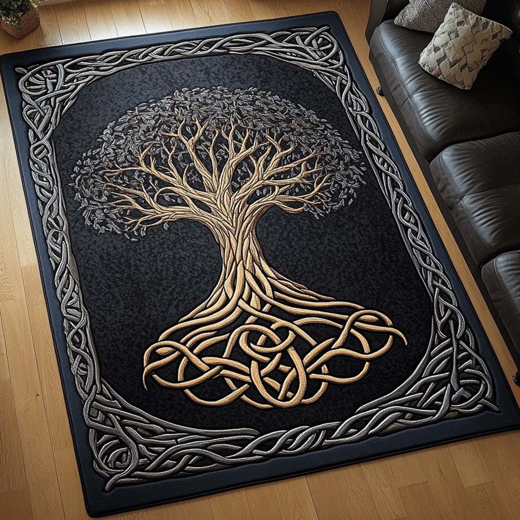Celtic Elegance Area Rug - Non-Slip Washable 3D Print Rug for Living Room & BedroomTVC2108348
