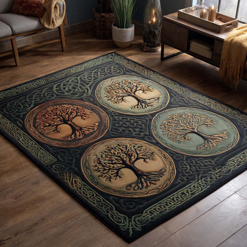 Celtic Oath Area Rug - Non-Slip Washable 3D Print Rug for Living Room & BedroomTVC2108347