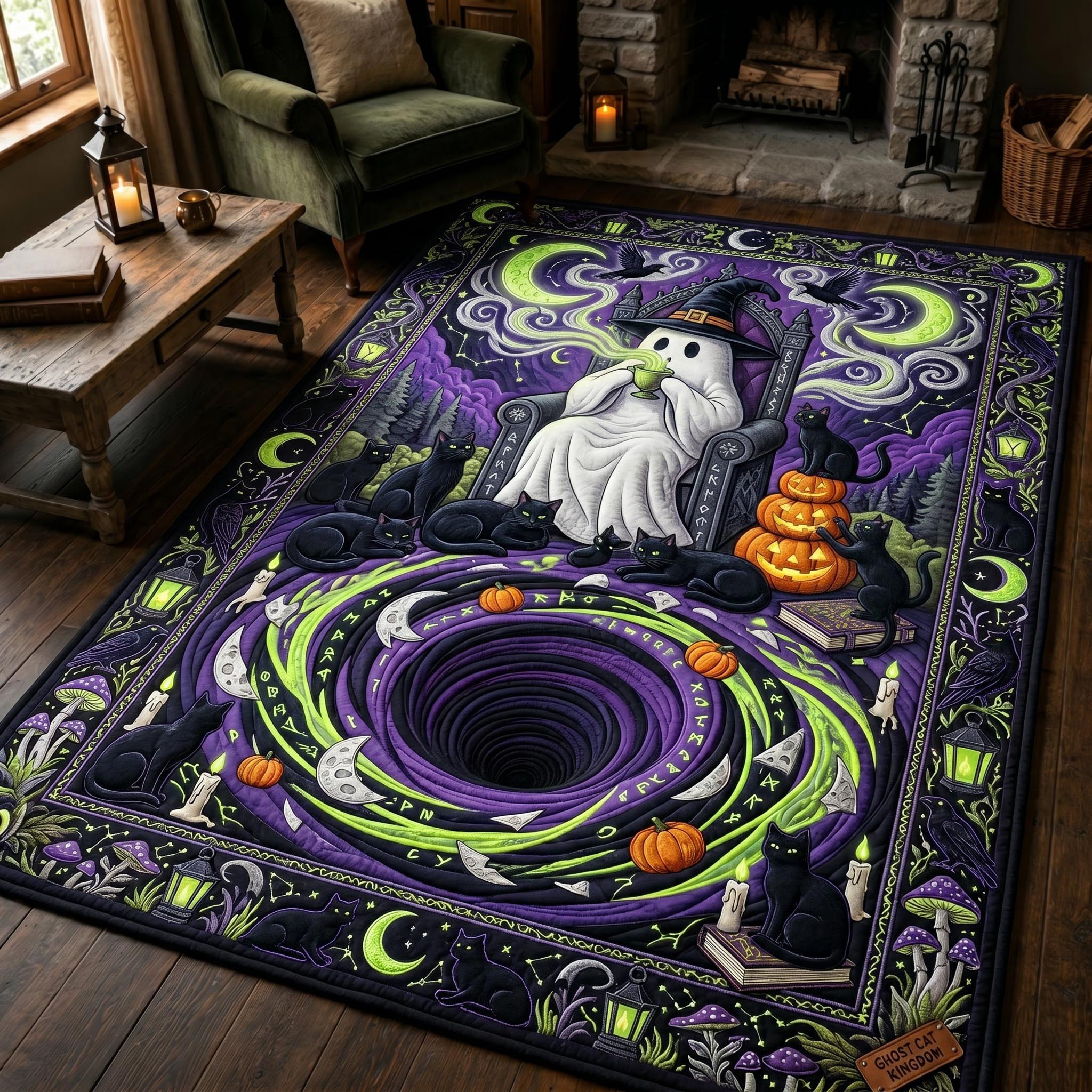 Chill Ghost Halloween Area Rug - Non-Slip Washable 3D Print Rug for Living Room & BedroomTVC2108424