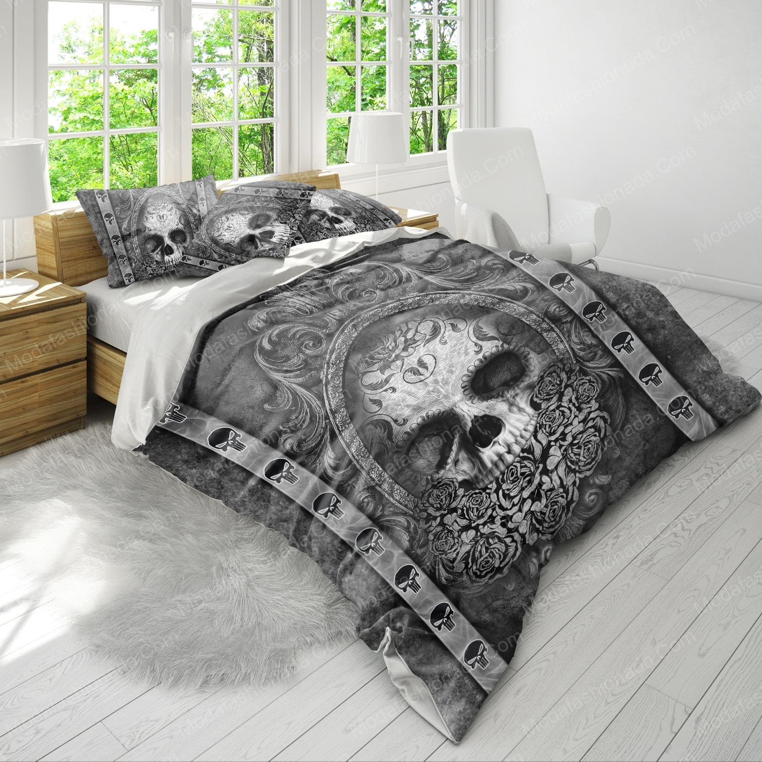 Chola Sugar Skulls Halloween Bedding Sets
