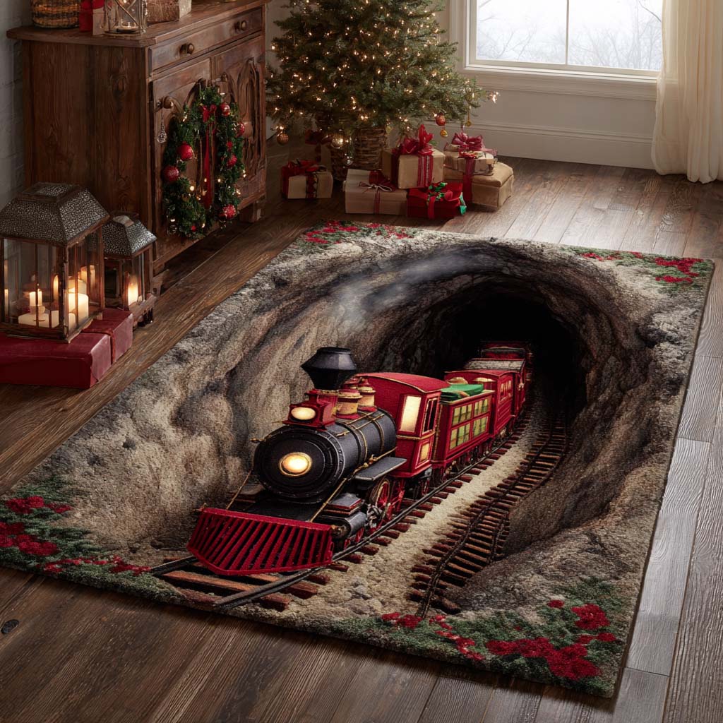 Christmas Area Rug - Non-Slip Washable 3D Print Rug for Living Room & BedroomTVC2108347
