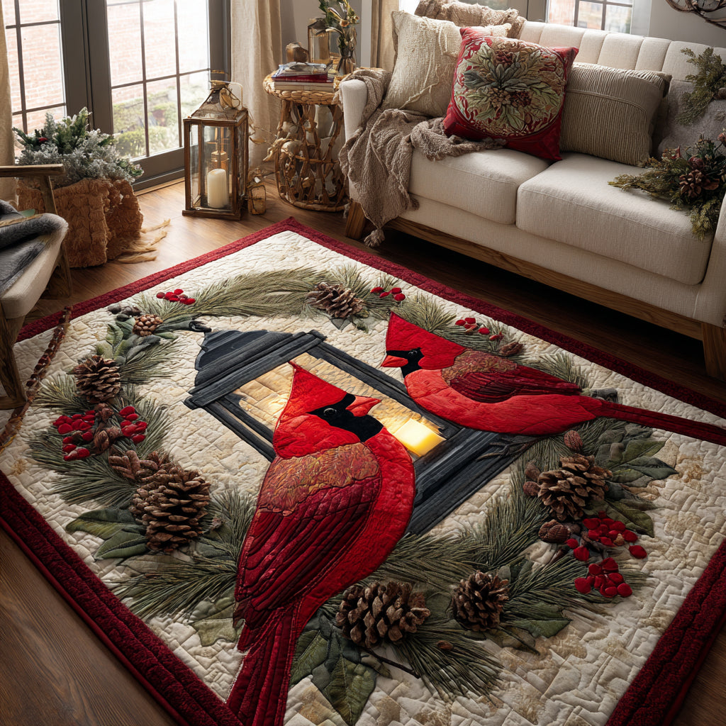 Christmas Cardinal Magic Christmas Area Rug - Non-Slip Washable 3D Print Rug for Living Room & BedroomTVC2108347