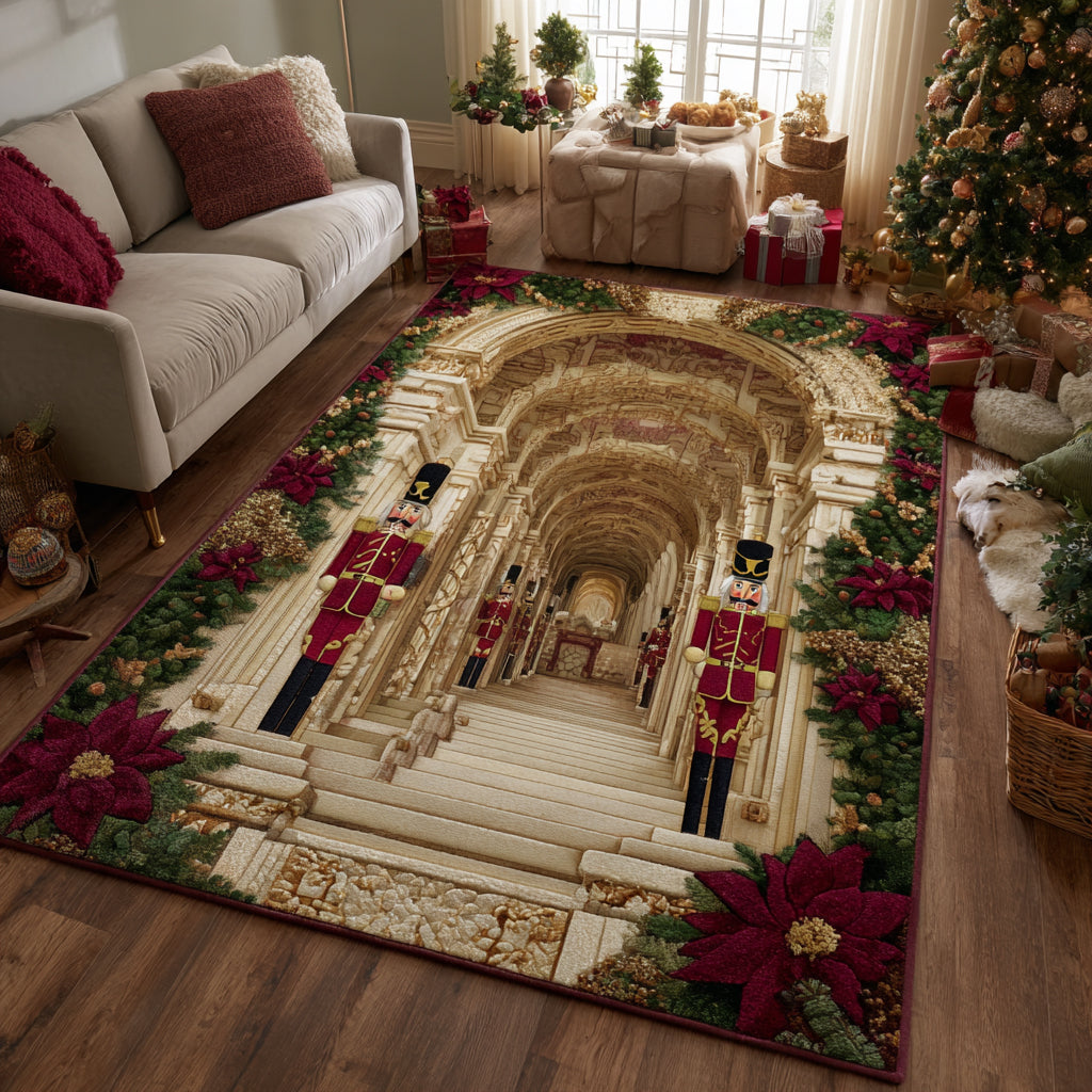 Christmas Tunnel Christmas Area Rug - Non-Slip Washable 3D Print Rug for Living Room & BedroomTVC2108346