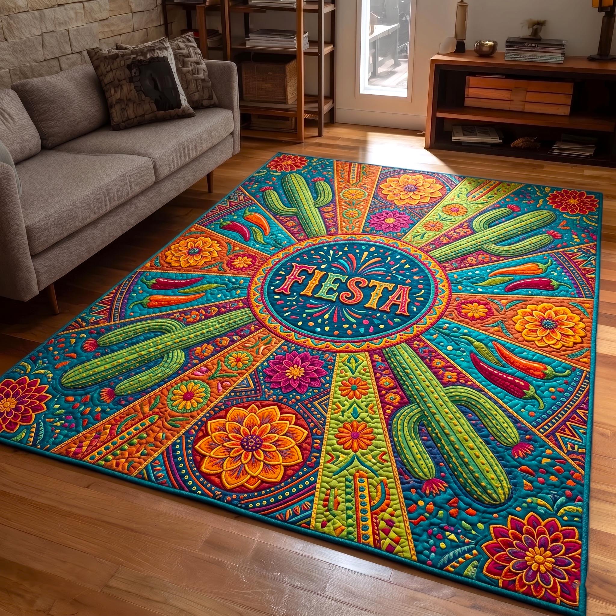 Cinco Party Area Rug - Non-Slip Washable 3D Print Rug for Living Room & BedroomTVC2108423