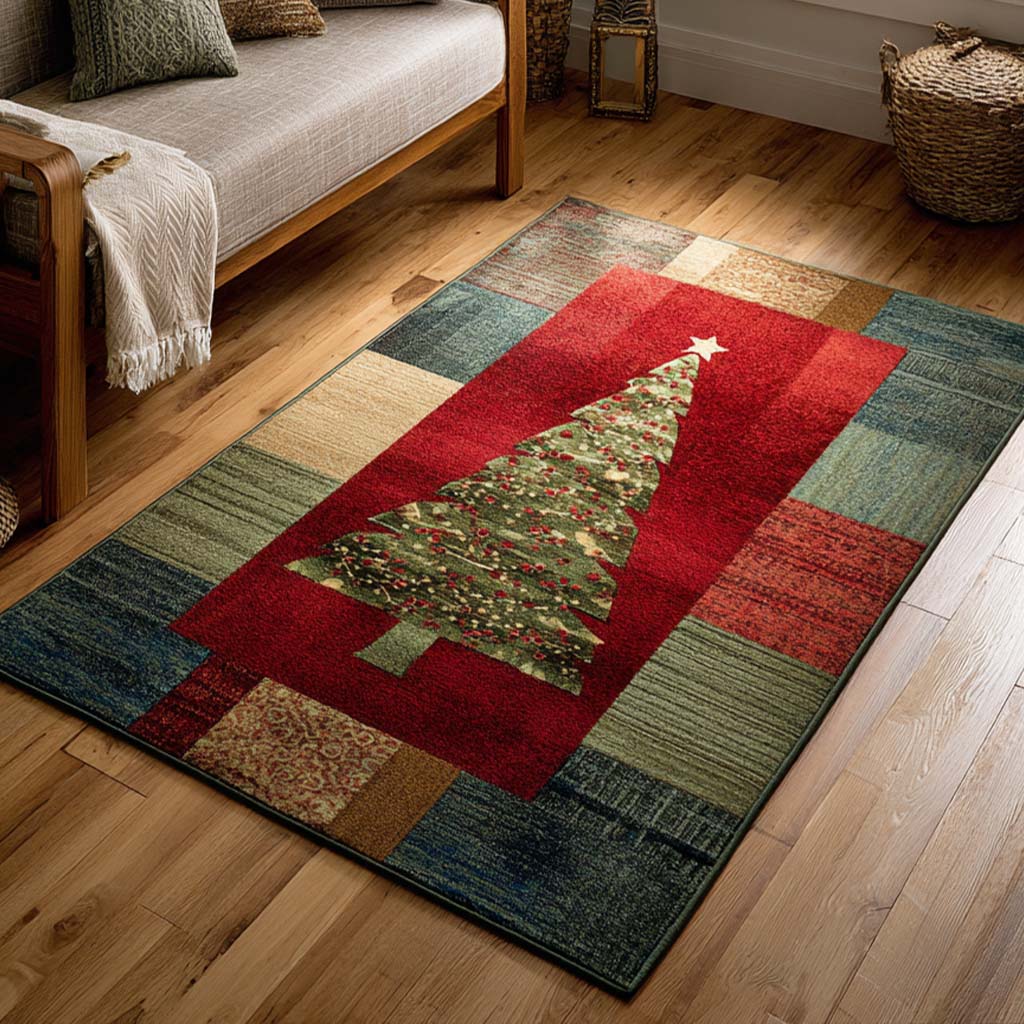 Classic Tree Area Rug - Non-Slip Washable 3D Print Rug for Living Room & BedroomTVC2108345