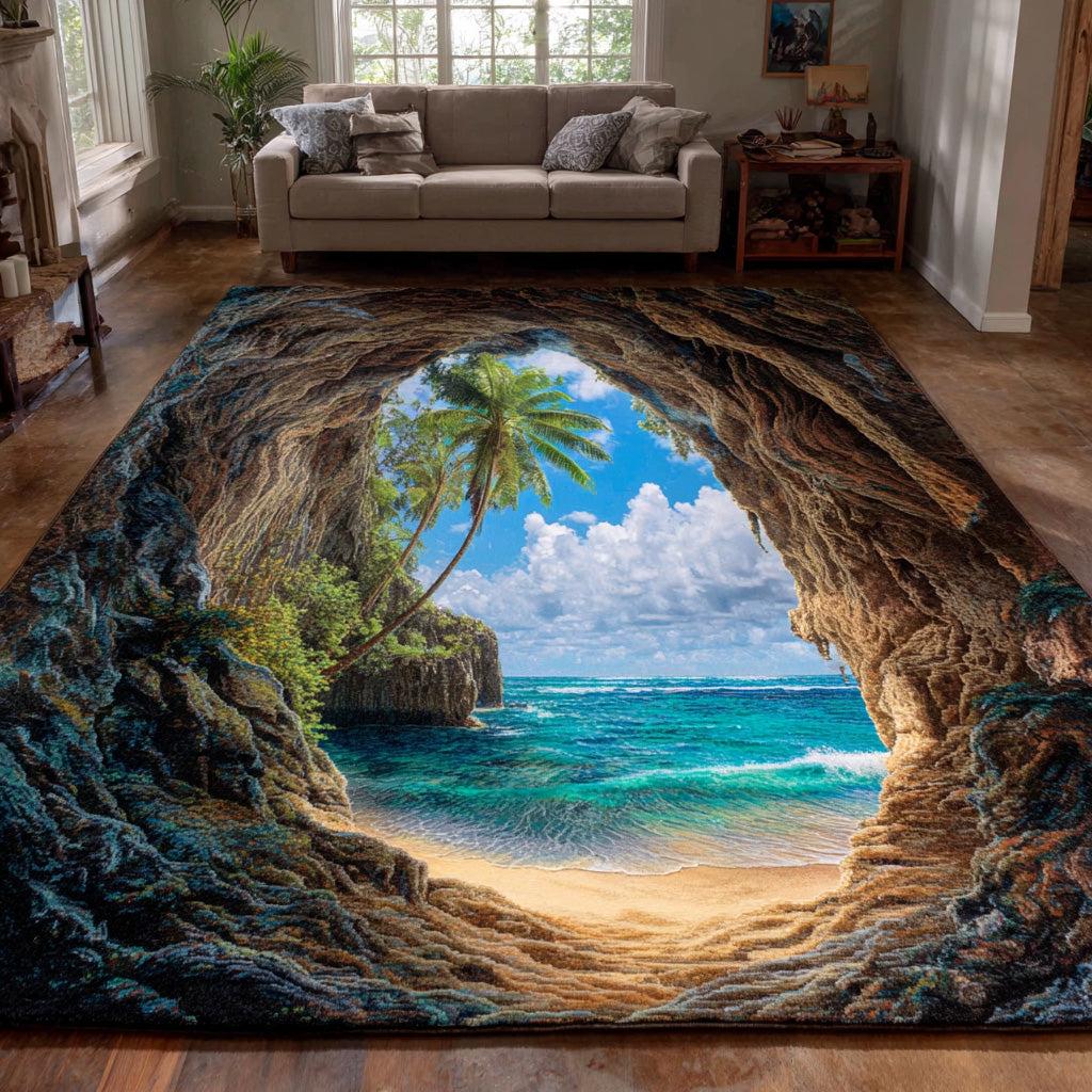 Cliff Blossom Area Rug - Non-Slip Washable 3D Print Rug for Living Room & BedroomTVC2108345