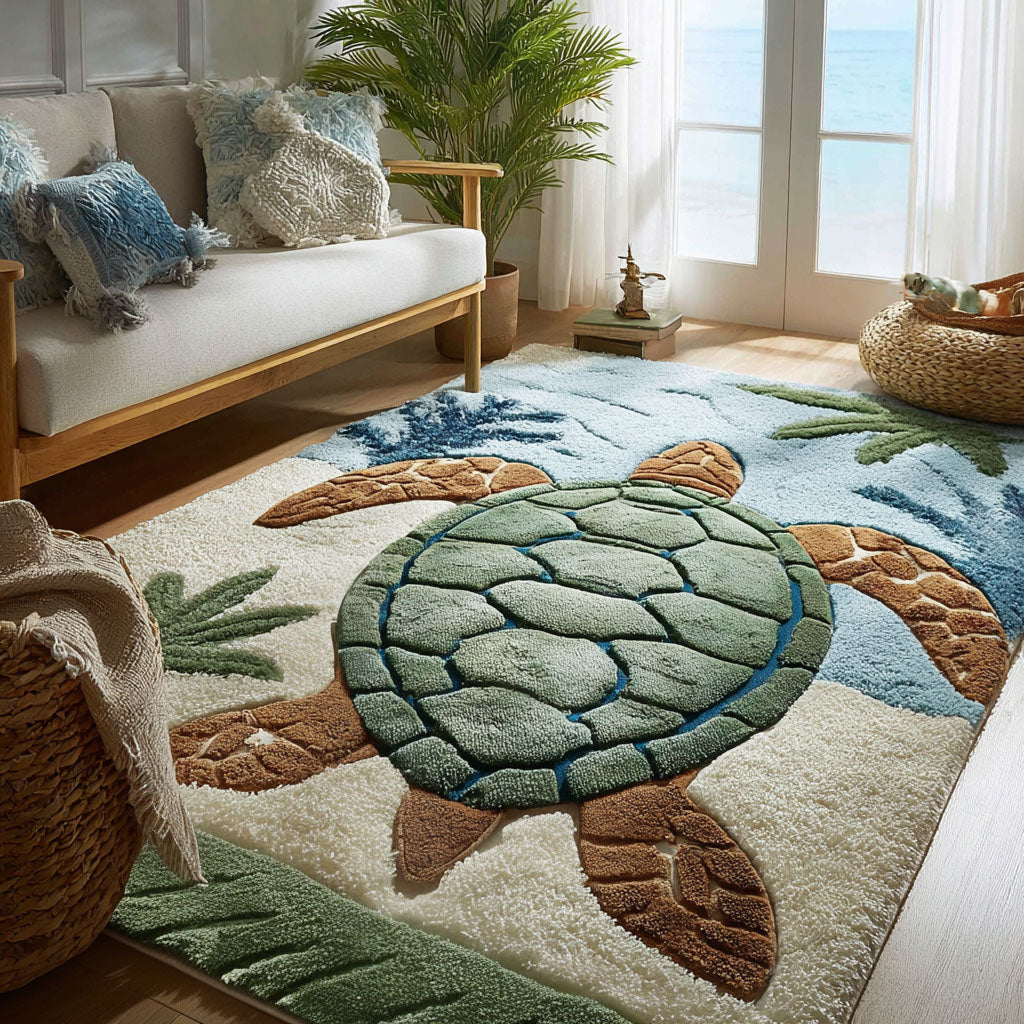 Coastal Keeper Area Rug - Non-Slip Washable 3D Print Rug for Living Room & BedroomTVC2108345