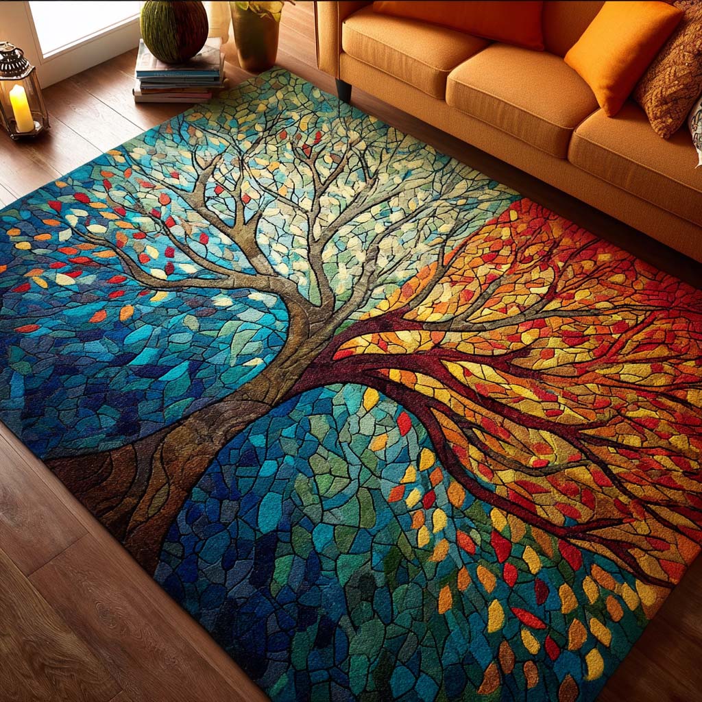 Color Symphony Area Rug - Non-Slip Washable 3D Print Rug for Living Room & BedroomTVC2108344