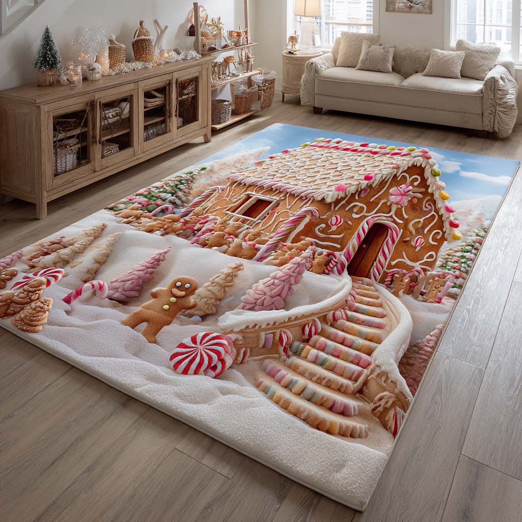 Cookie Town Surprise Area Rug - Non-Slip Washable 3D Print Rug for Living Room & BedroomTVC2108343
