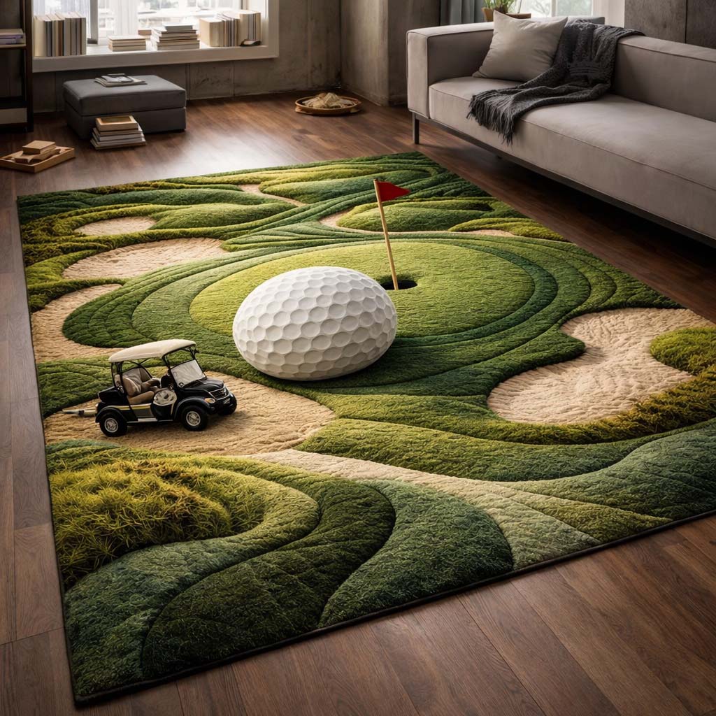 Country Club Area Rug - Non-Slip Washable 3D Print Rug for Living Room & BedroomTVC2108423