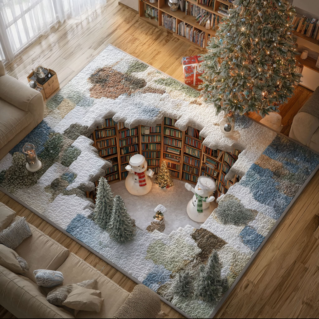 Cozy Glacier Area Rug - Non-Slip Washable 3D Print Rug for Living Room & BedroomTVC2108340