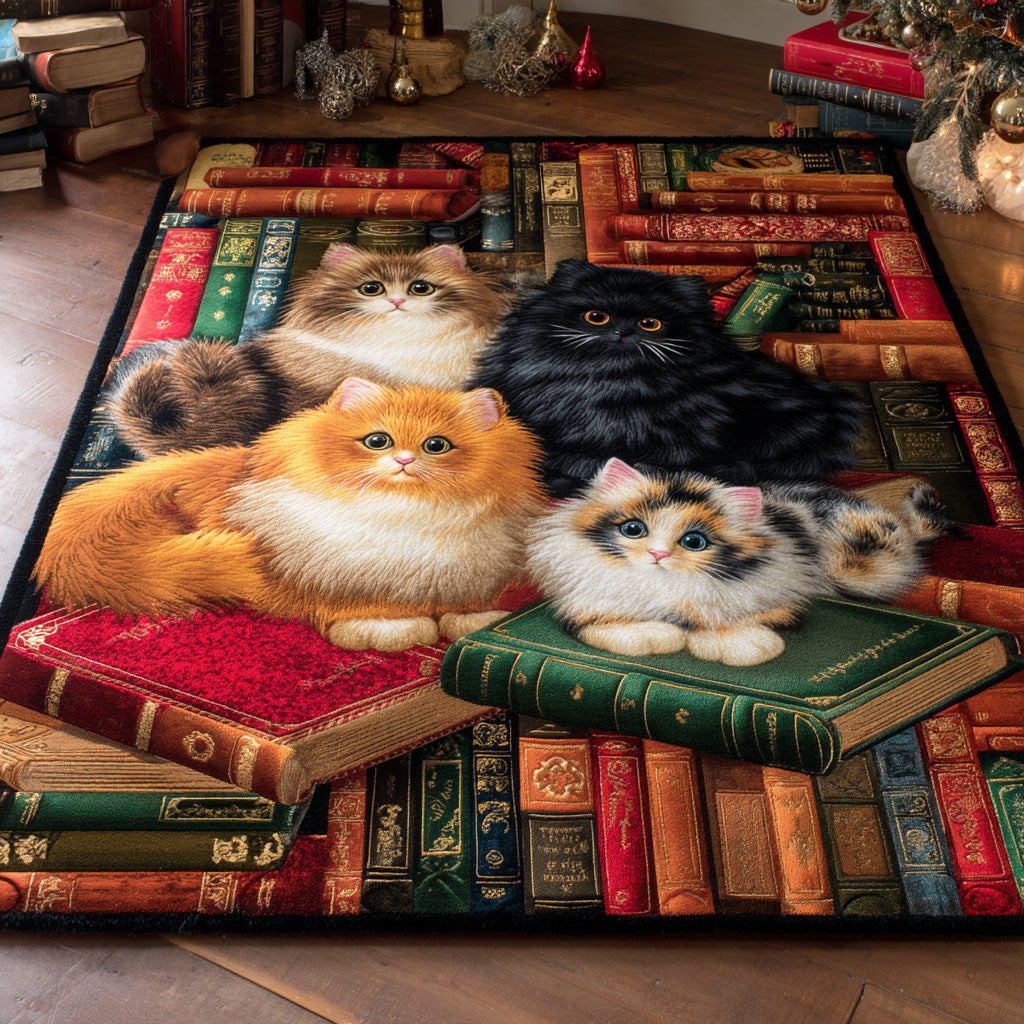 Cozy Paws Area Rug - Non-Slip Washable 3D Print Rug for Living Room & BedroomTVC2108340
