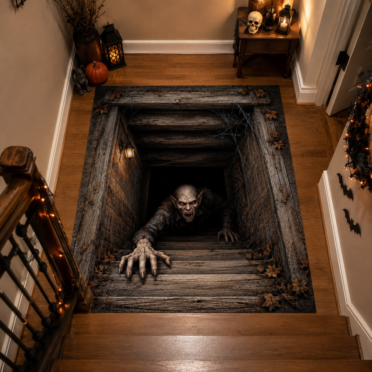 Creeping Ghoul Area Rug - Non-Slip Washable 3D Print Rug for Living Room & BedroomTVC2108340