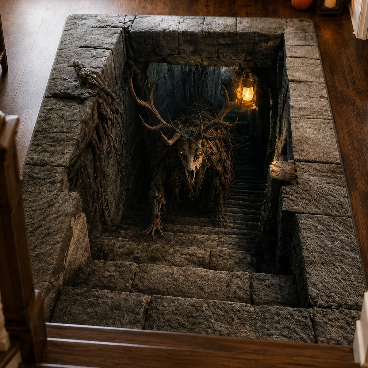 Crypt Descent Area Rug - Non-Slip Washable 3D Print Rug for Living Room & BedroomTVC2108339