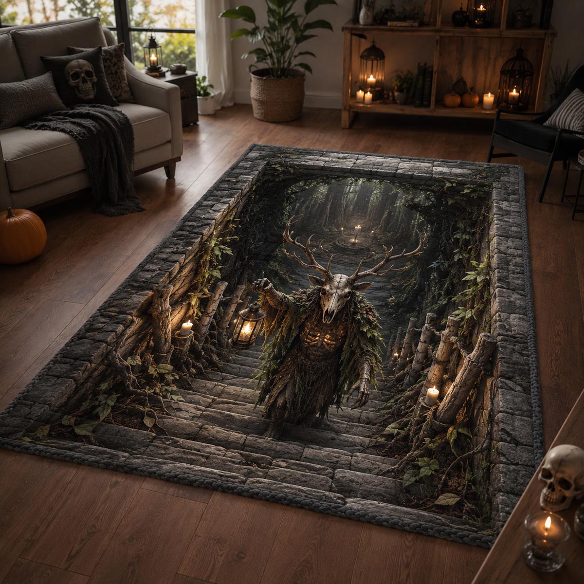 Crypt Keeper Area Rug - Non-Slip Washable 3D Print Rug for Living Room & BedroomTVC2108339